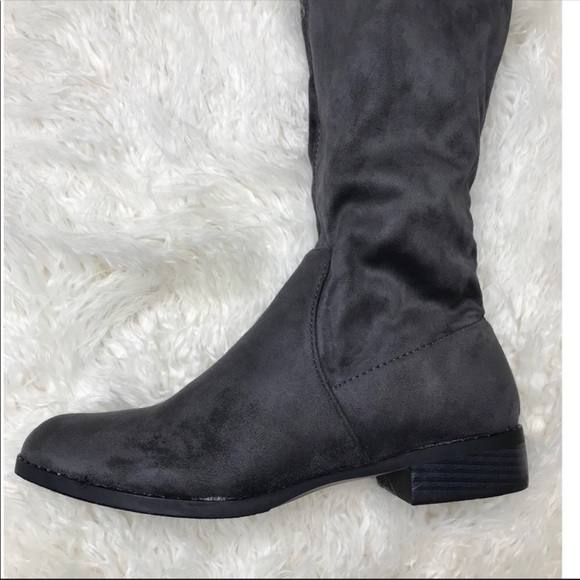 Catherine Malandrino Gray Over The Knee Boots - Picture 2 of 8